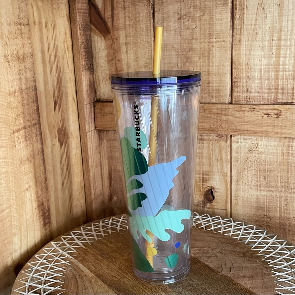 NWT Starbucks summer 2020 tropical 24 ounce Venti Tumbler.